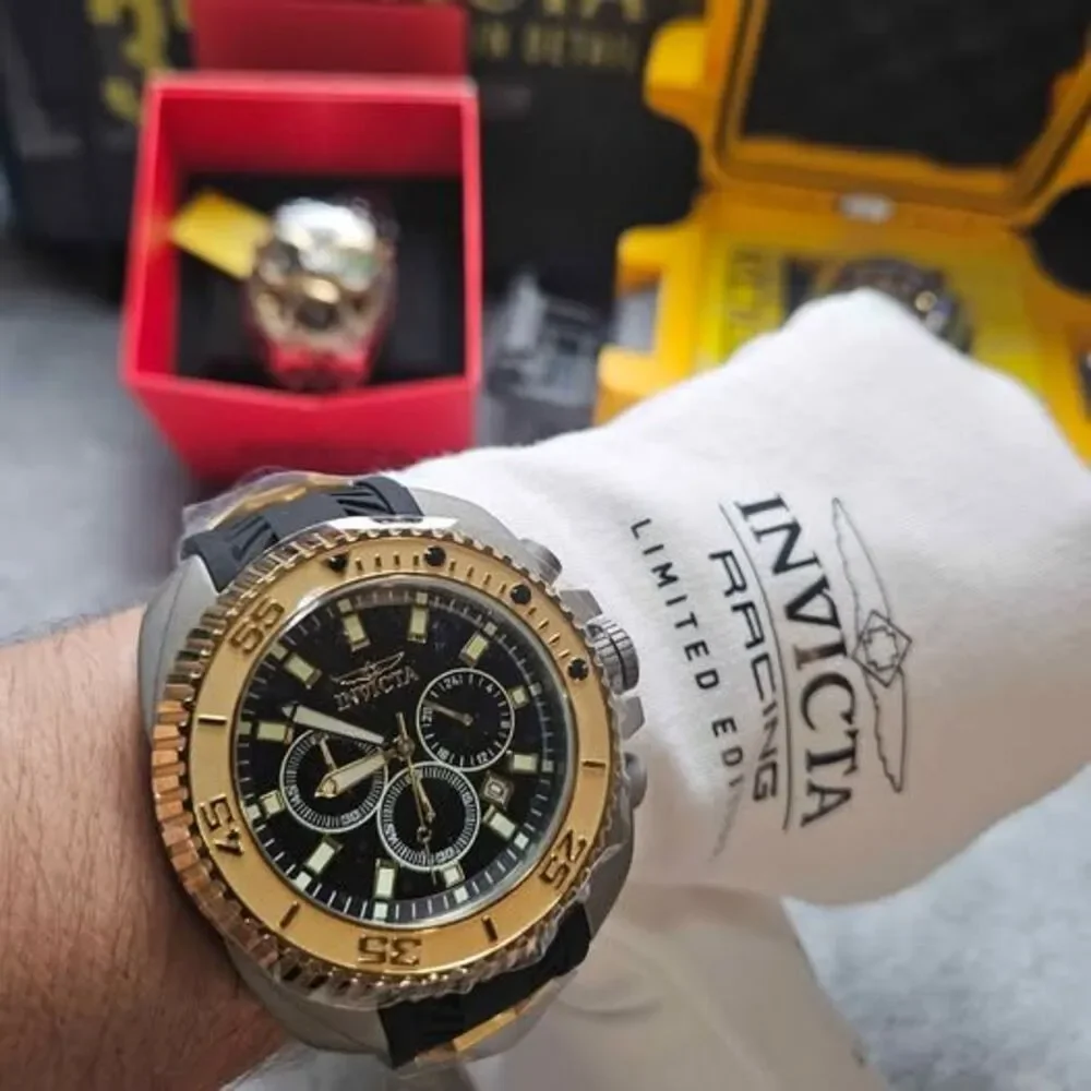 Invicta Coalition Forces Men's Watch - 50mm, Black, Gold